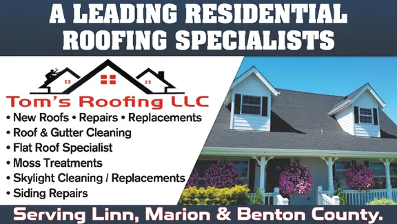 Slide of Tom's Roofing