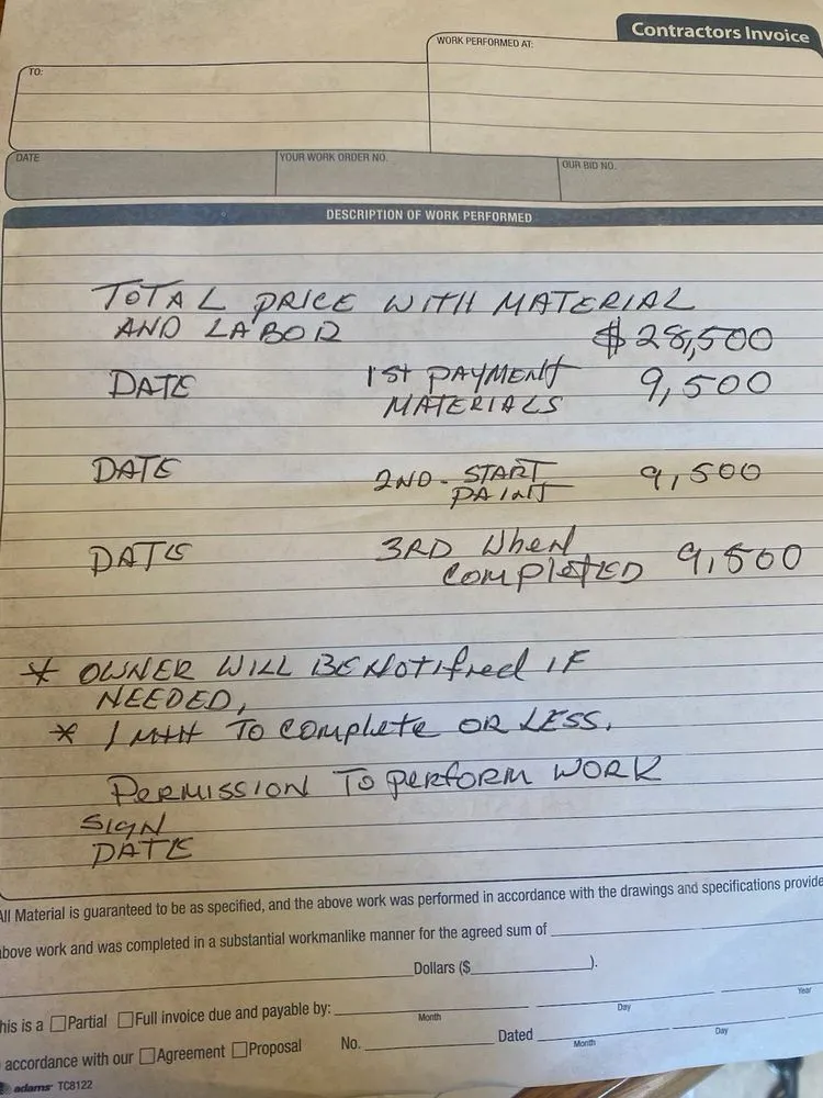 Slide of Tom's Roofing and Remodeling