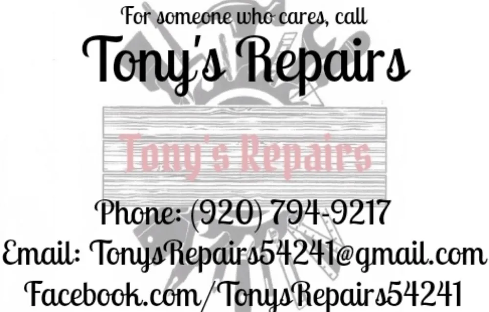 Slide of Tony's Repairs