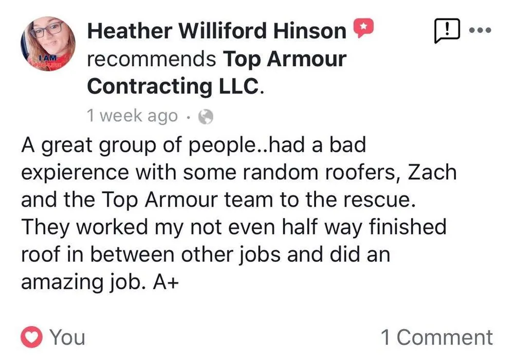 Slide of Top Armour Contracting