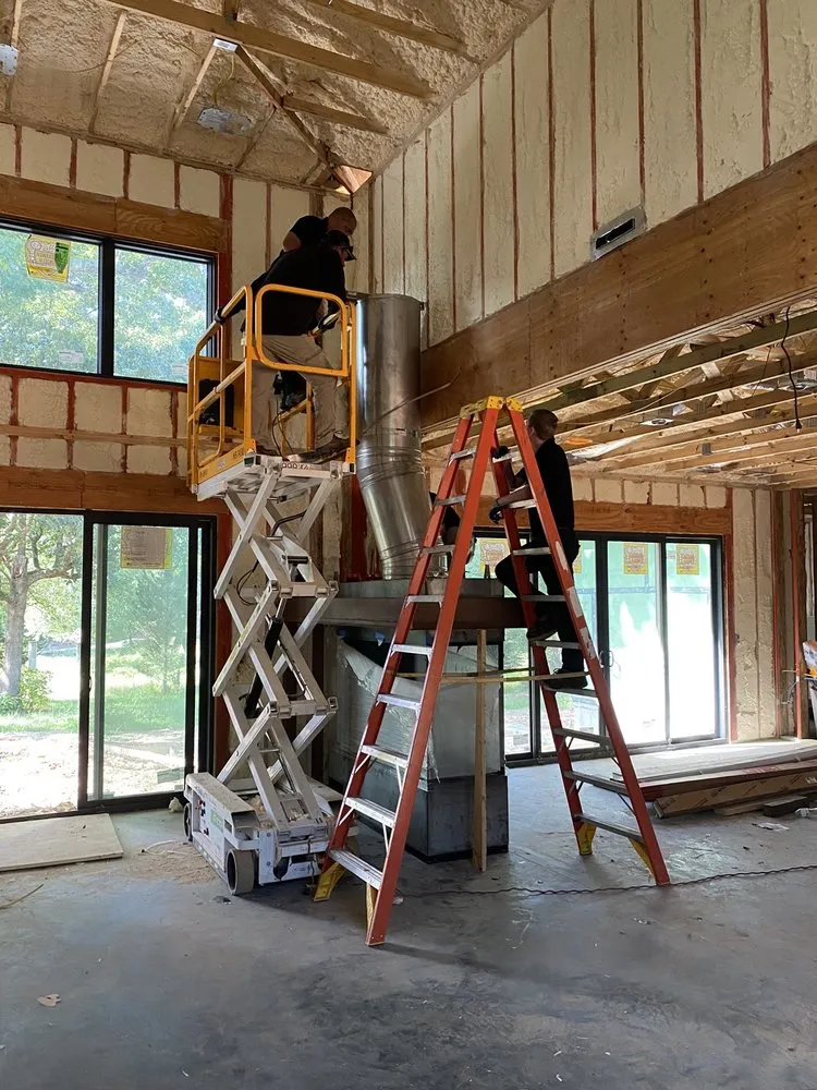 Slide of Top Hat Chimney and Roofing