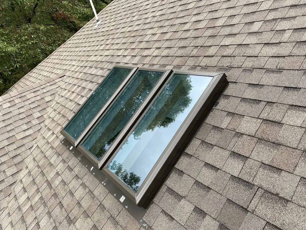 Slide of Top Hat Chimney and Roofing