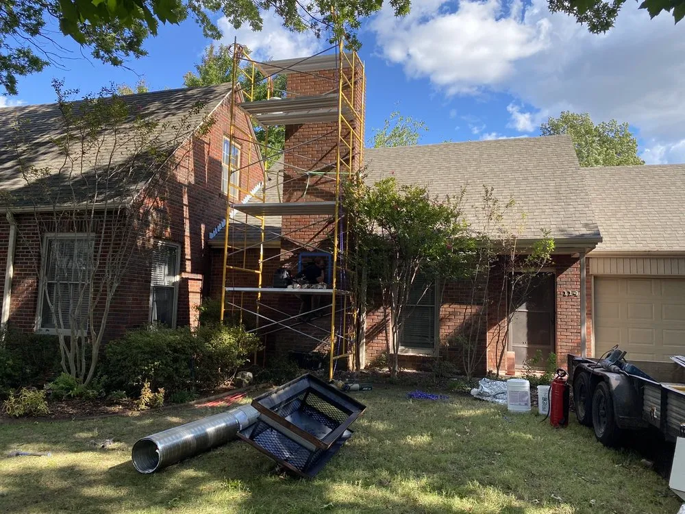 Slide of Top Hat Chimney and Roofing