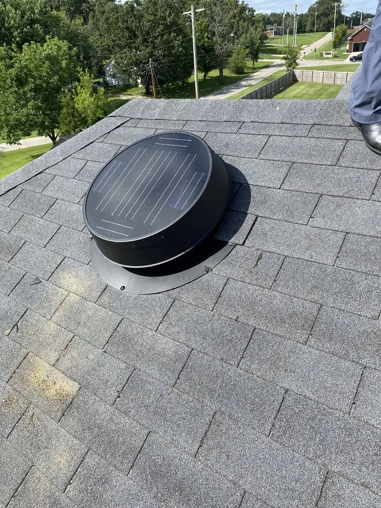 Slide of Top Hat Chimney and Roofing