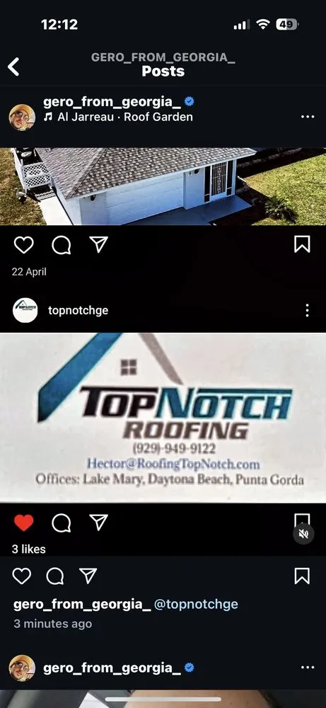 Slide of Top Notch Roofing