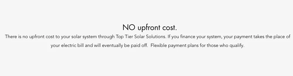 Slide of Top Tier solar