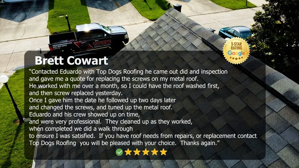 Slide of TopDogs Roofing&Sheetmetal