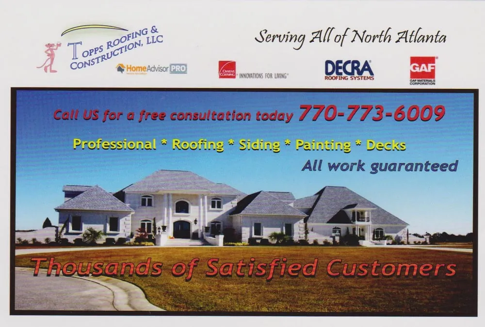 Slide of Topps Roofing & Construction