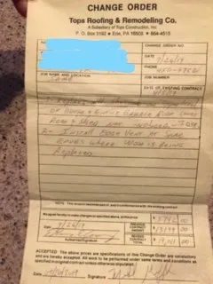 Slide of Tops Roofing & Remodeling