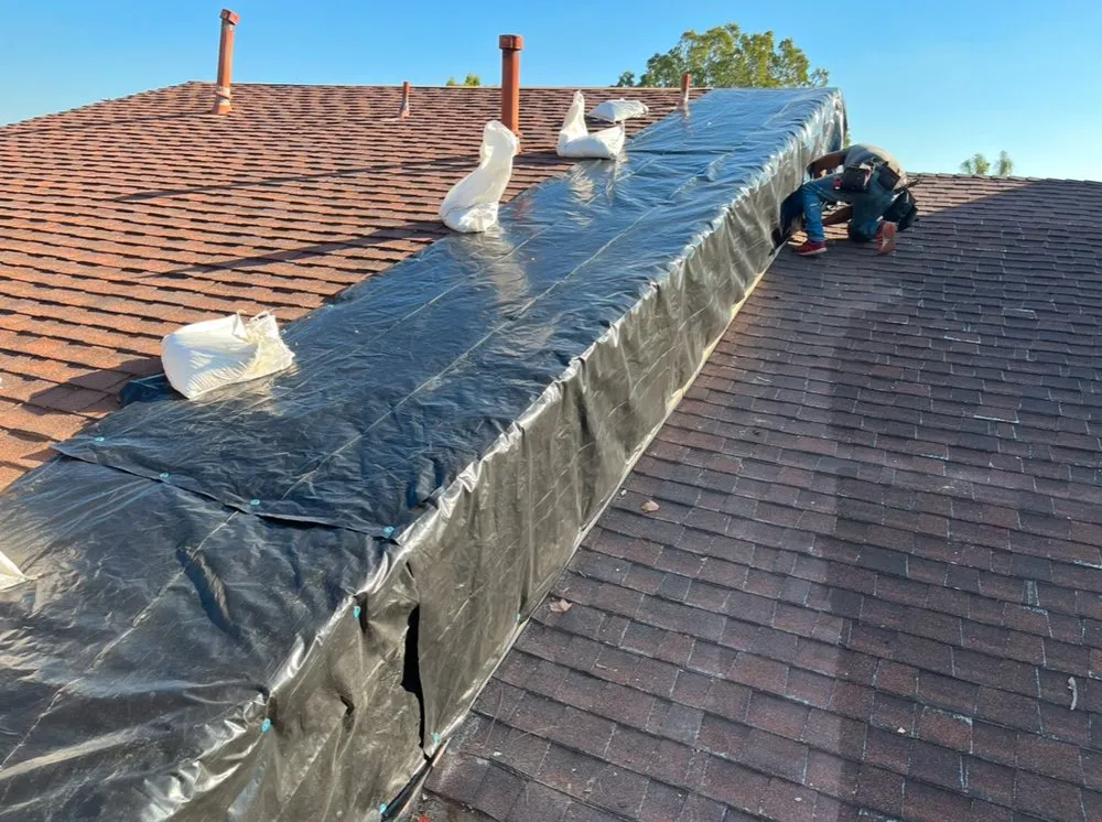 Top-rated flat roof repair with free inspection in North Hills, CA by TopStamp Roofing