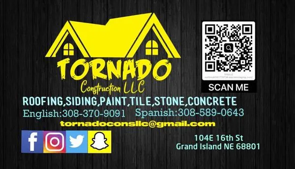 Tornado Construction Logo