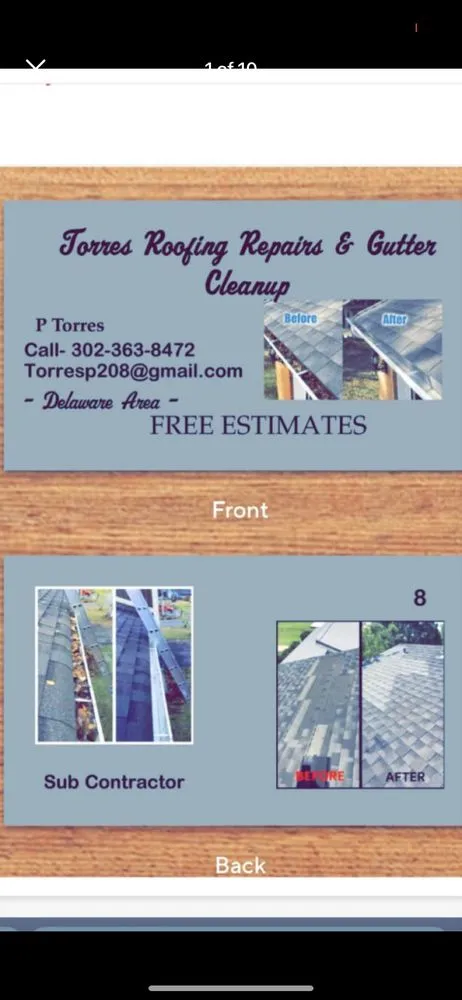 Slide of Torres Roofing & Gutter Clean Up