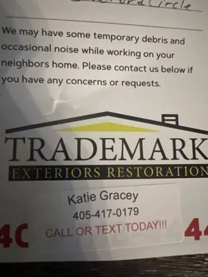 Trademark Exteriors Roofing Logo