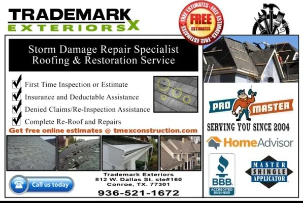 Trademark Roofing & Construction Logo