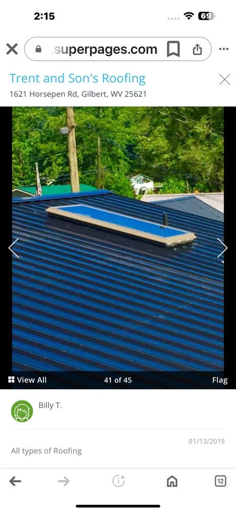 Top-rated roof replacement for fast service across Gilbert, WV - Trent and Son’s Roofing
