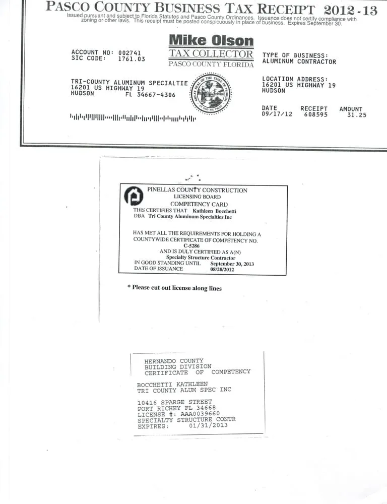 Slide of Tri Countyaluminum