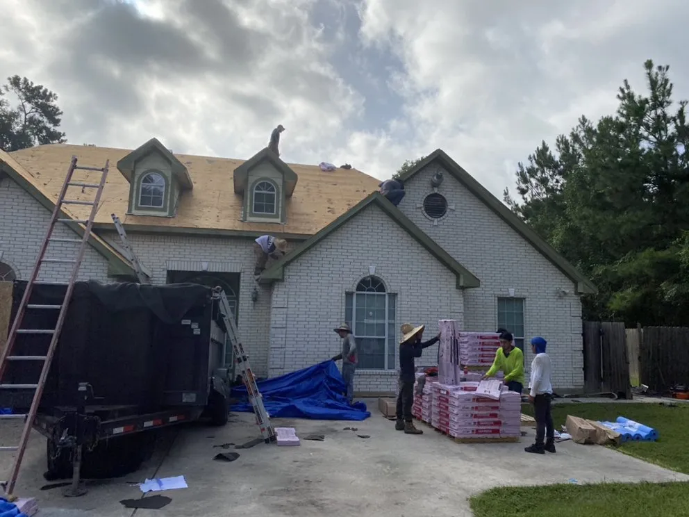 Licensed flat roof repair after storm damage across Porter, TX - Tried & True Roofing And Construction