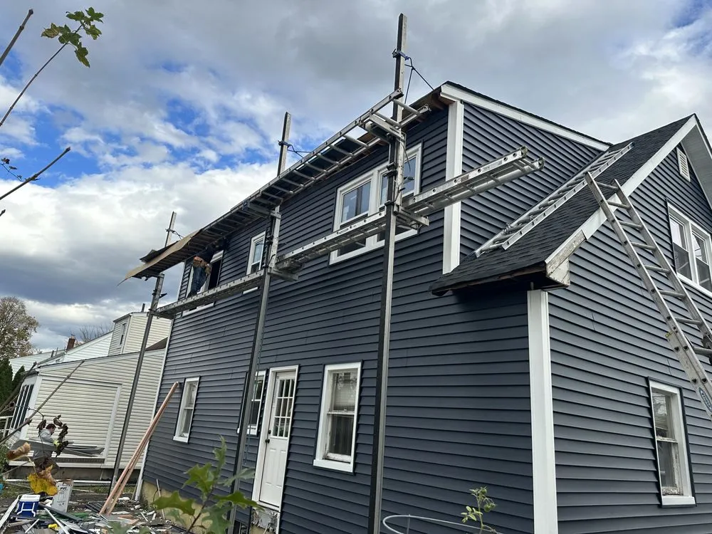Emergency storm damage roof repair in Wood-Ridge, NJ - Triple 7 exteriors