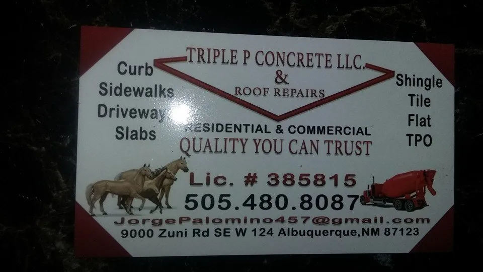 Slide of Triple P Roofing and Concrete