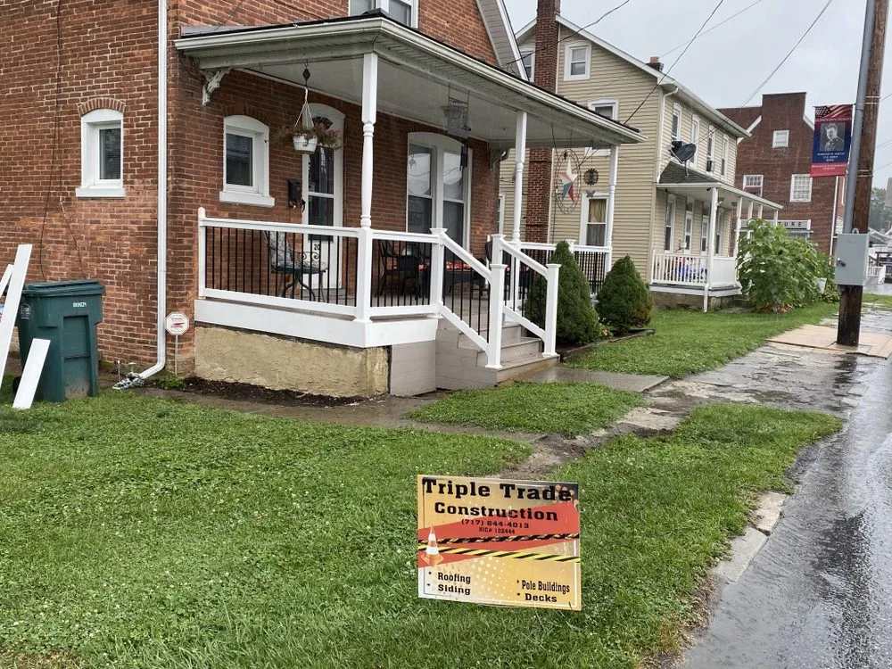 Professional roof installation with free inspection in Delta, PA by Triple Trade Construction