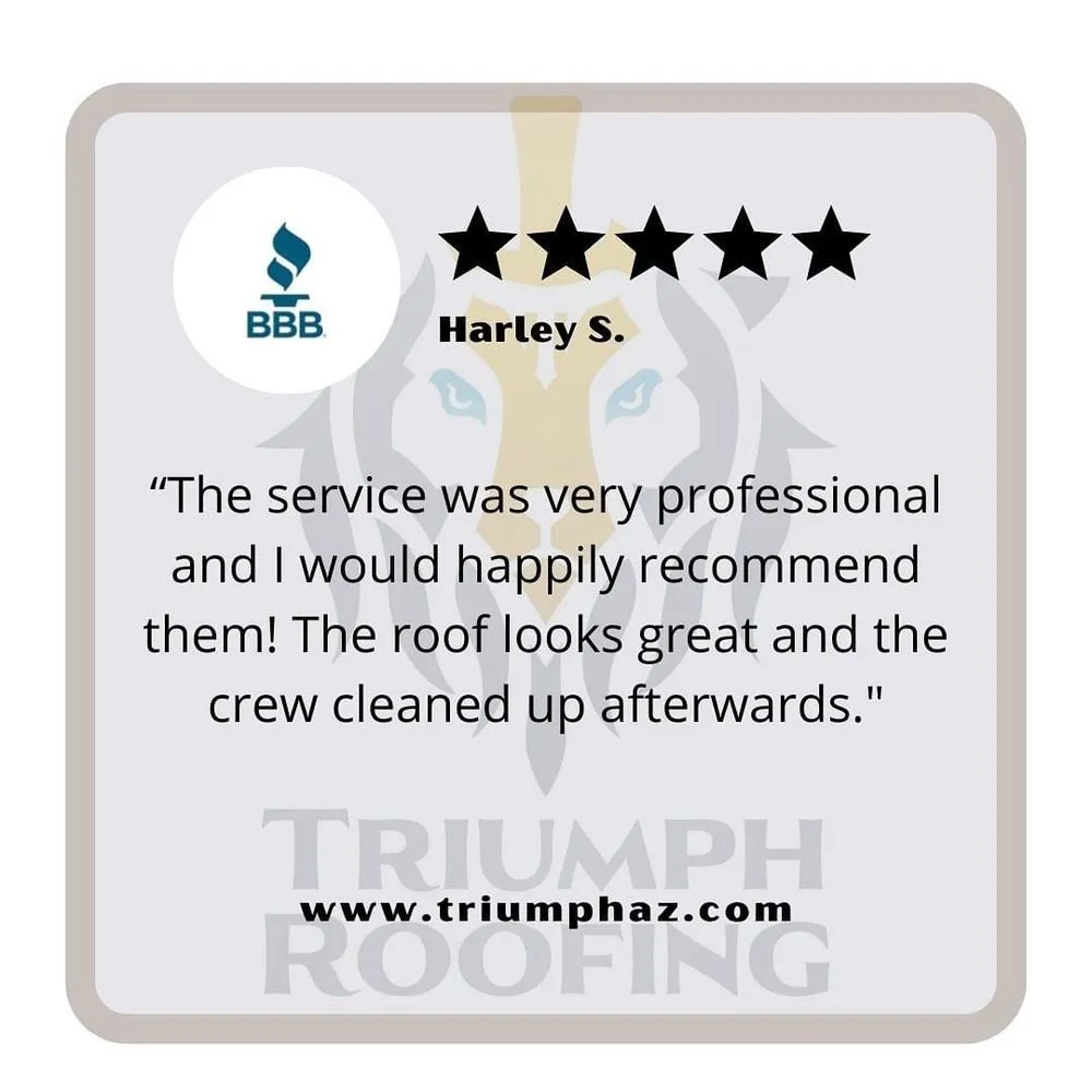 Slide of Triumph Roofing