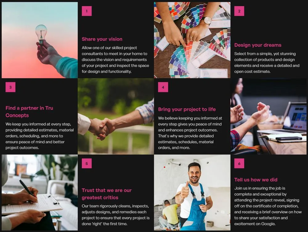 Slide of Tru Concepts