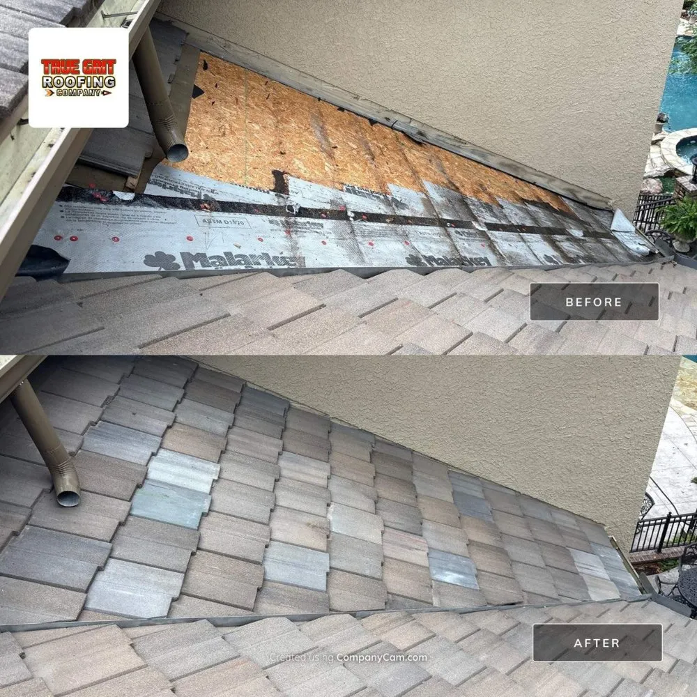 Slide of True Grit Roofing Company