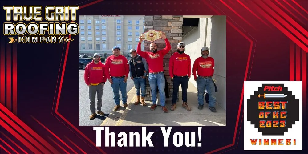 Slide of True Grit Roofing Company