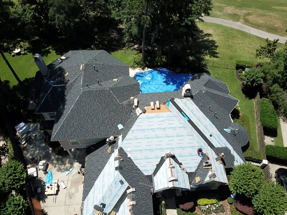 Expert storm damage roof repair for residential properties in Huffman, TX by Trump It General Contracting & Roofing