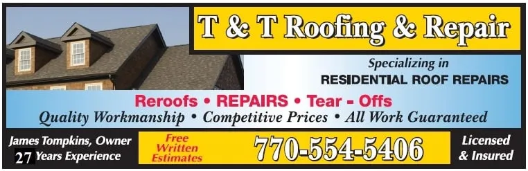 Slide of T&T Roofing and Repair