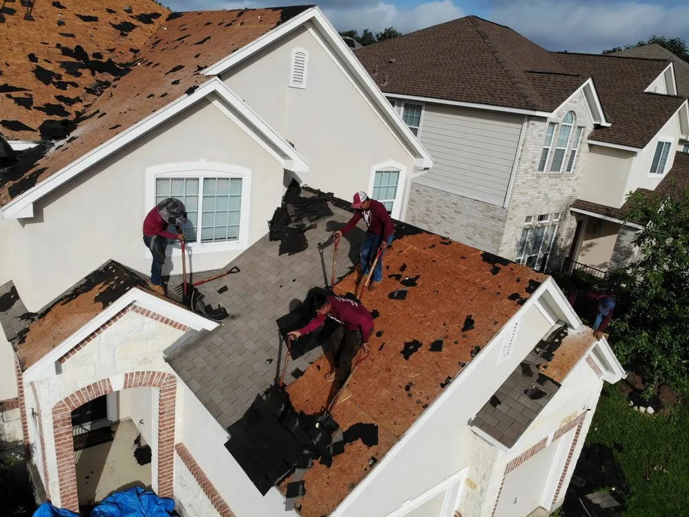 Local storm damage roof repair in Spring Branch, TX by Tux Roofing