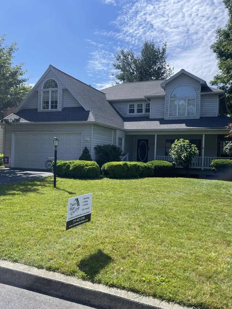 Expert flat roof repair after storm damage in Millerstown, PA by Twin Mar Roofing