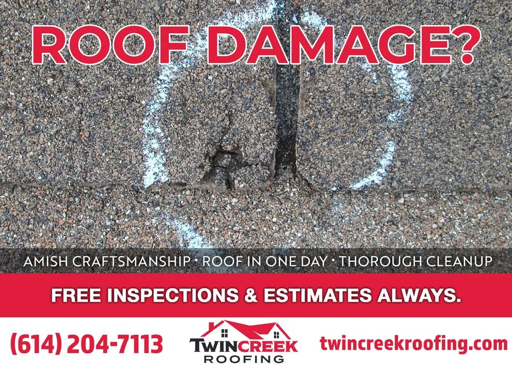Professional roof leak repair after storm damage in Sunbury Oh, OH by Twincreek Roofing