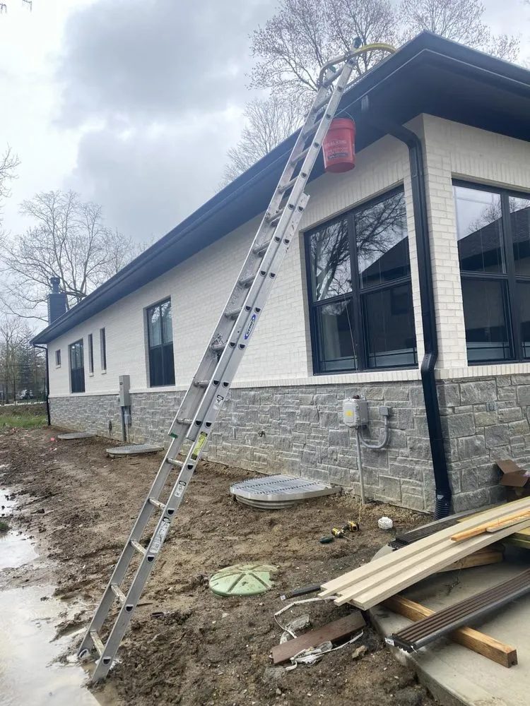 Slide of Two Men and a Gutter