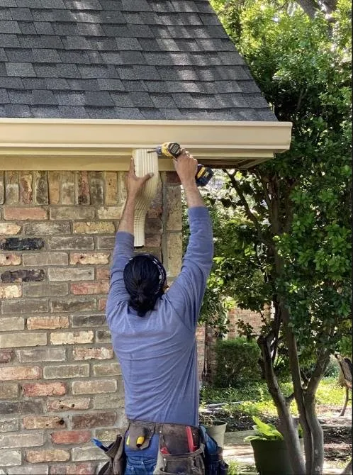 Slide of Two Men and a Gutter