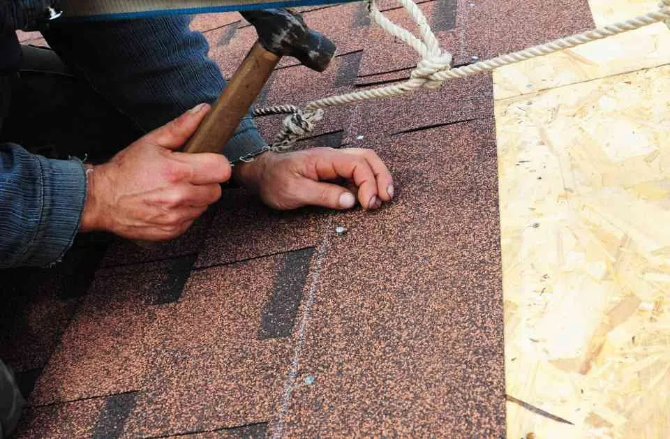 Slide of Two Men Roofing
