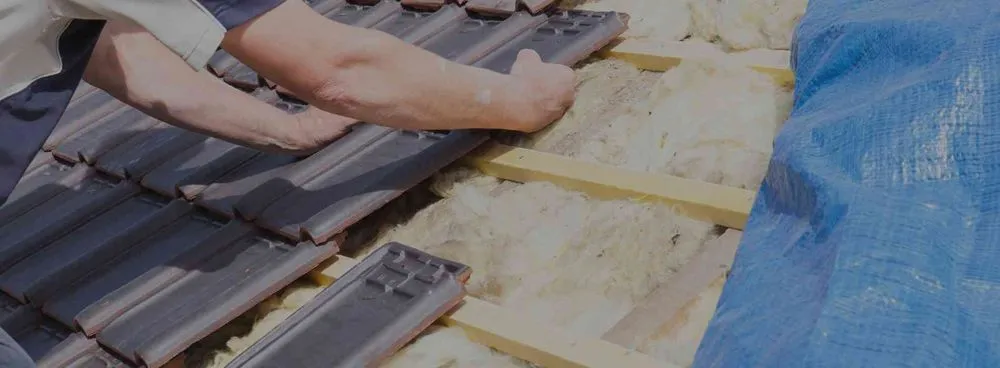 Slide of Two Men Roofing