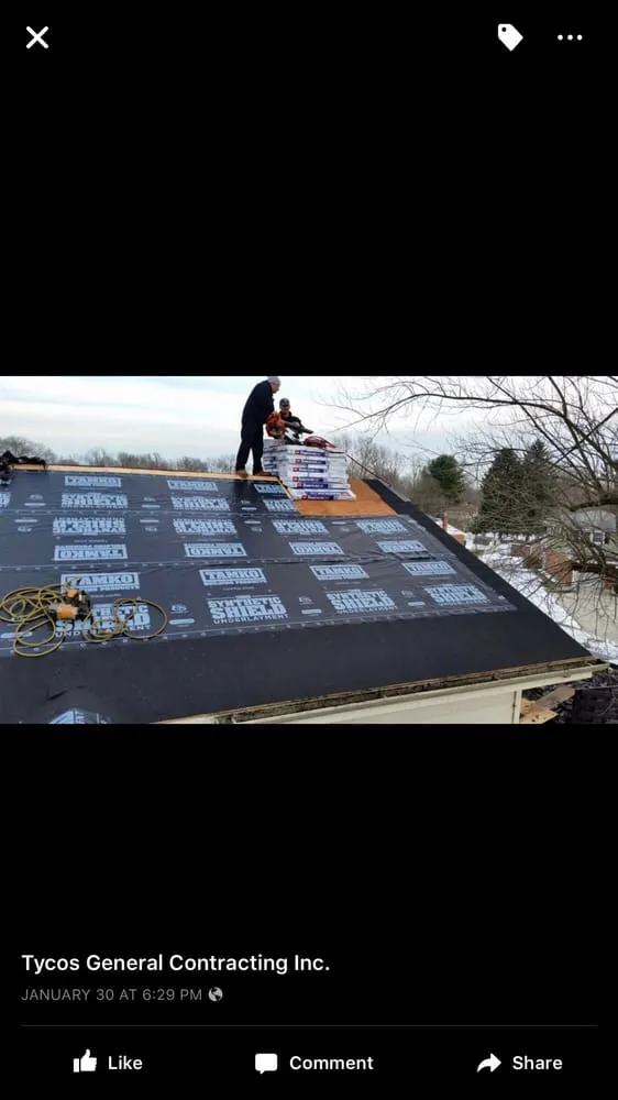 Slide of Tycos Roofing and Siding