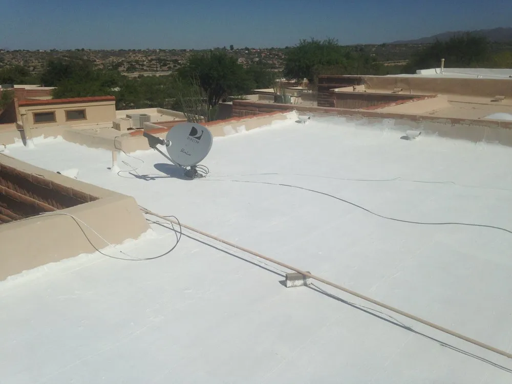 Slide of Tyler's White Roof Coating