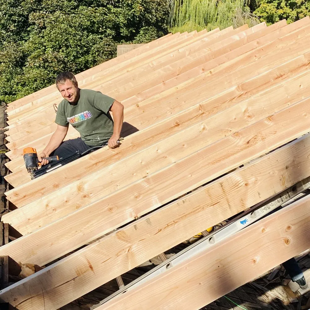 Slide of Ukrainian Construction Guys