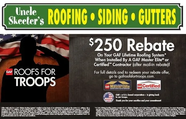 Slide of UNCLE SKEETER'S ROOFING, SIDING, & GUTTERS