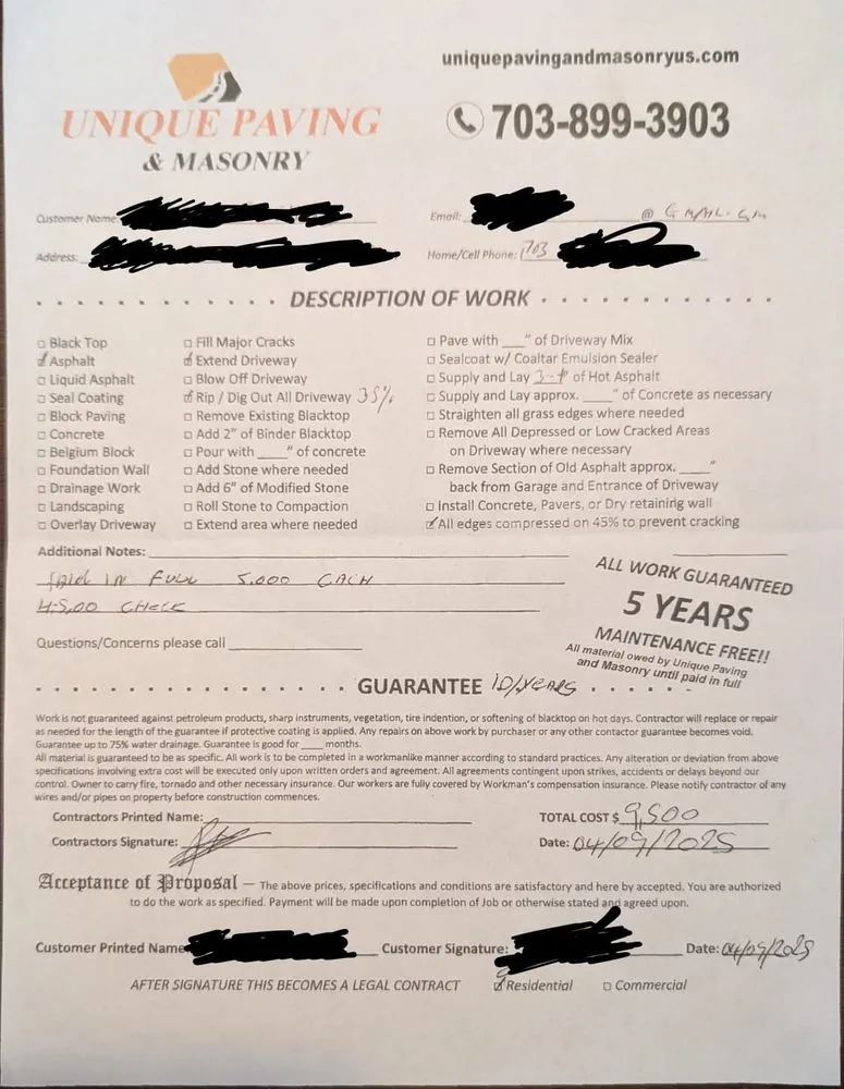 Slide of Unique Paving & Masonry