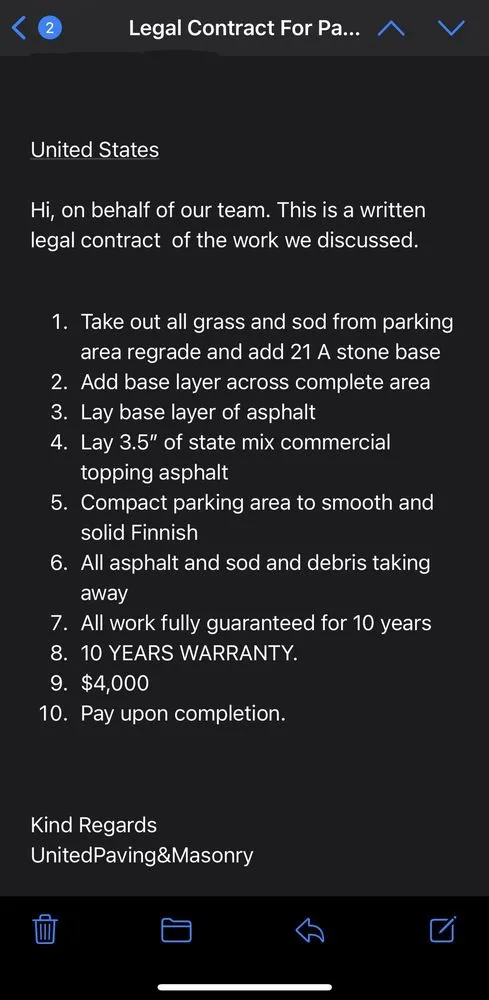 Slide of United Paving & Masonry