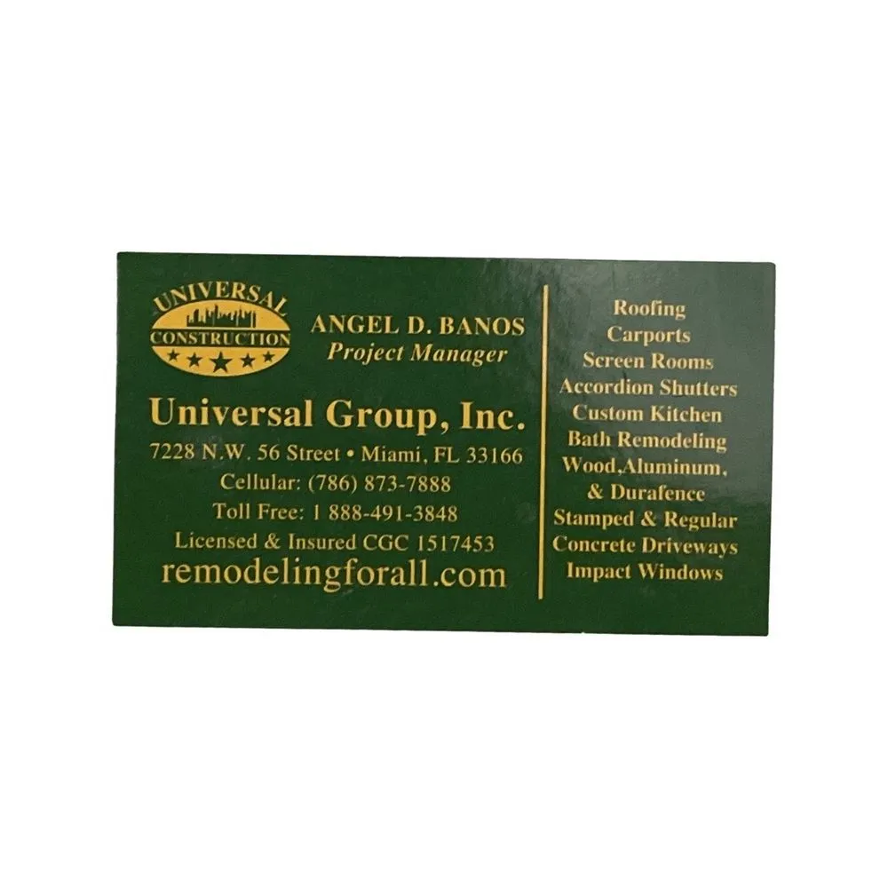 Slide of Universal Group