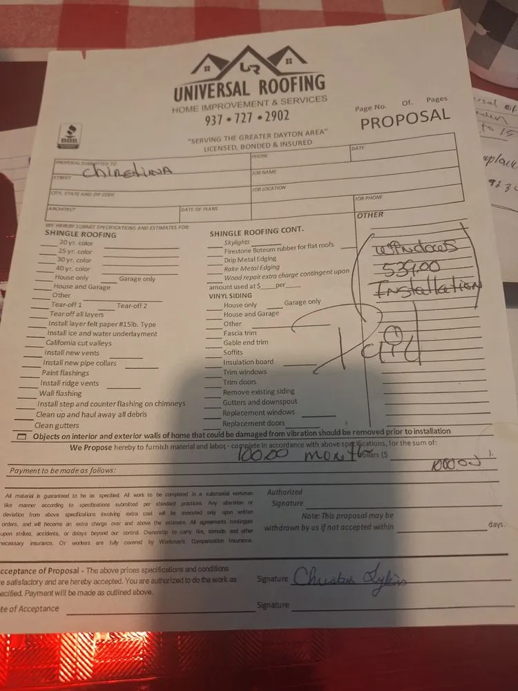 Slide of Universal Roofing & Home Improvement Services