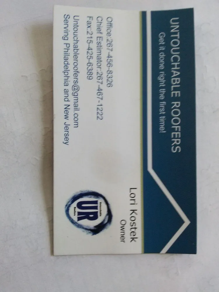 Slide of Untouchable Roofers