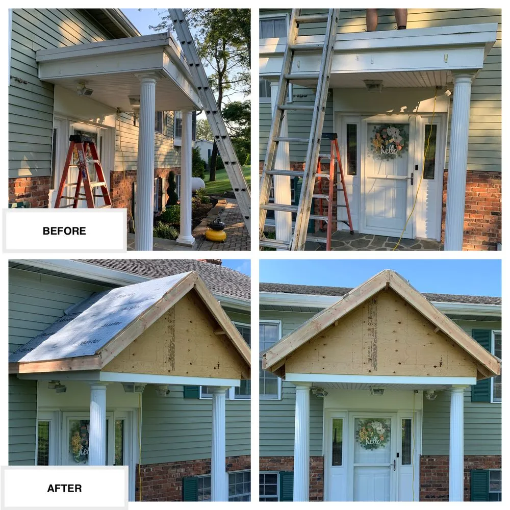 Licensed shingle roofing service after storm damage in Andover, NJ by Up and Above Contractors