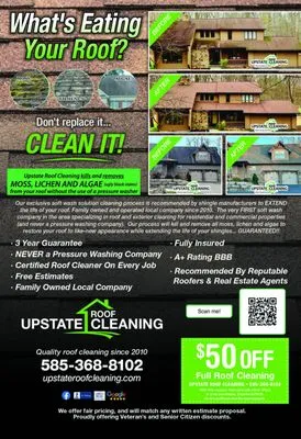 Upstate Roof Cleaning Logo