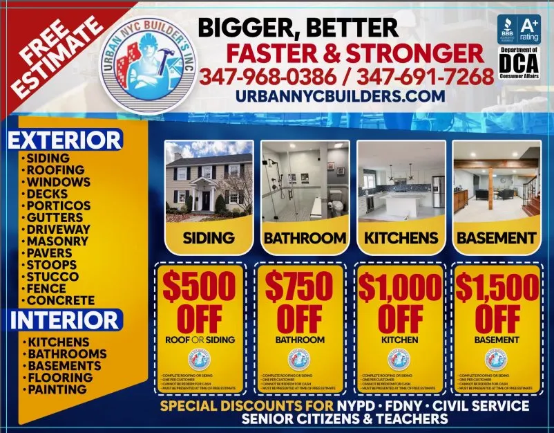 Professional roof installation near you across South Ozone Park, NY - Urban Nyc Builders