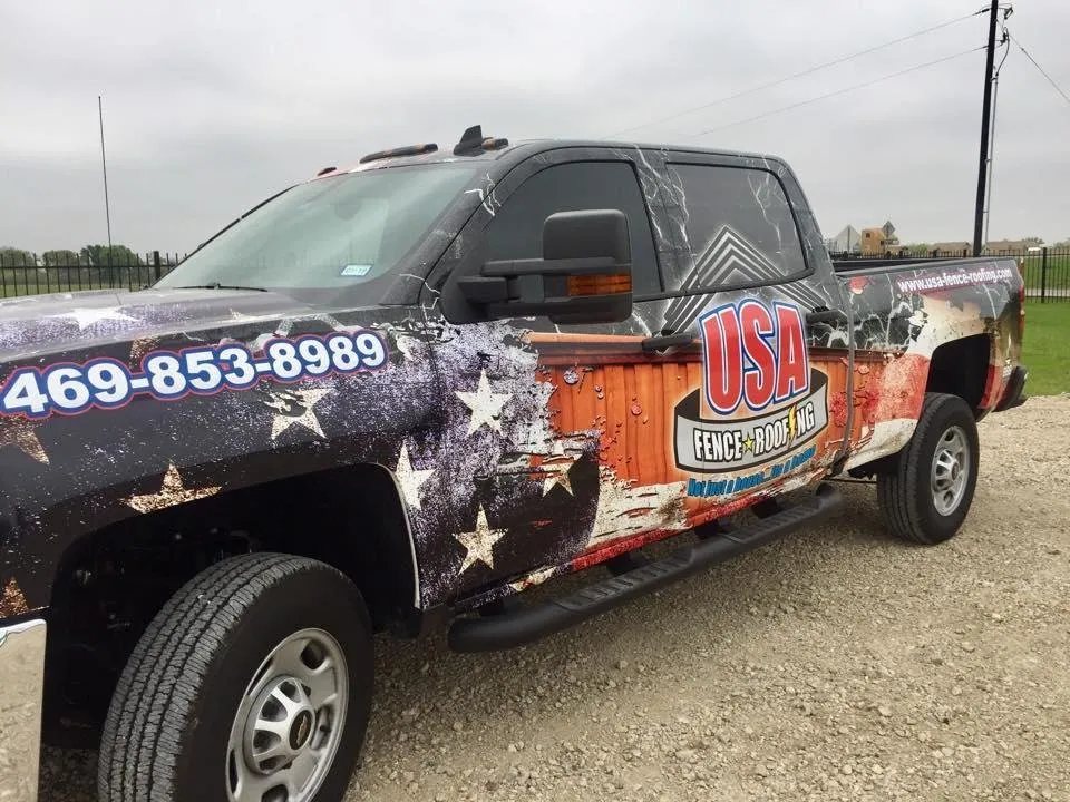 Slide of USA Fence and Roofing